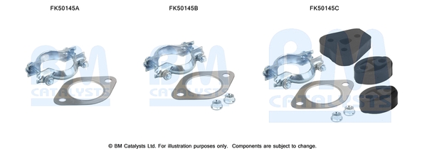 Uitlaat montageset Bm Catalysts FK50145