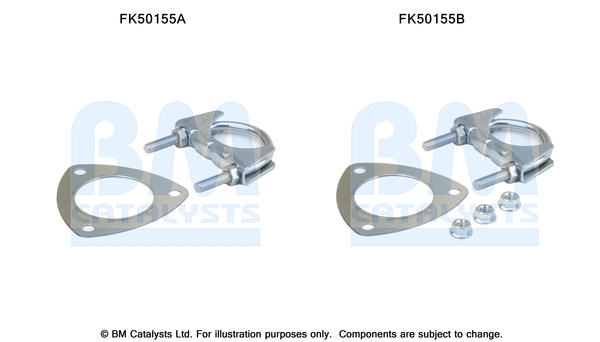 Uitlaat montageset Bm Catalysts FK50155