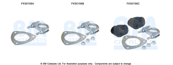 Uitlaat montageset Bm Catalysts FK50156