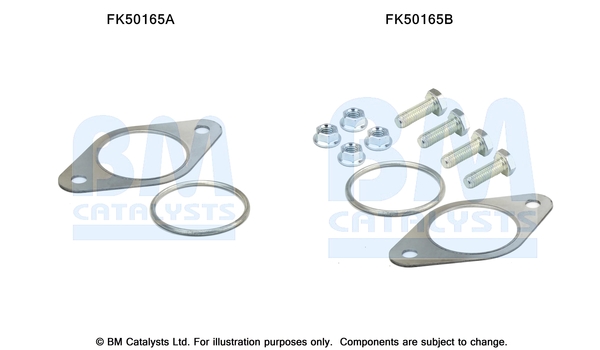 Uitlaat montageset Bm Catalysts FK50165