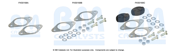 Uitlaat montageset Bm Catalysts FK50168