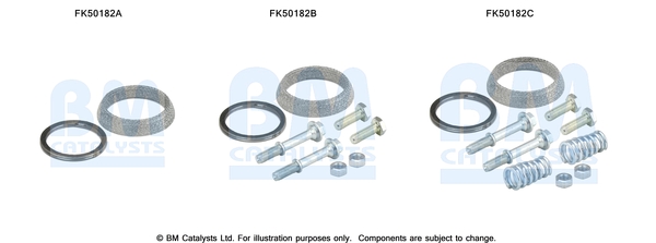 Uitlaat montageset Bm Catalysts FK50182