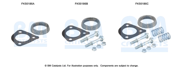 Uitlaat montageset Bm Catalysts FK50186