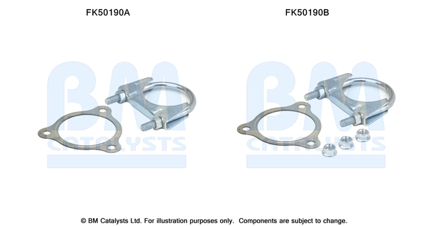 Uitlaat montageset Bm Catalysts FK50190