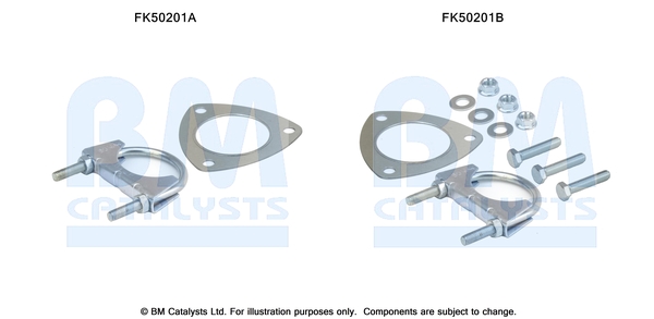 Uitlaat montageset Bm Catalysts FK50201