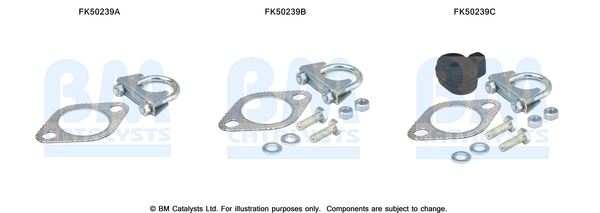 Uitlaat montageset Bm Catalysts FK50239