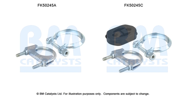 Uitlaat montageset Bm Catalysts FK50245