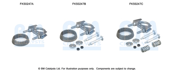 Uitlaat montageset Bm Catalysts FK50247