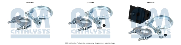 Uitlaat montageset Bm Catalysts FK50248