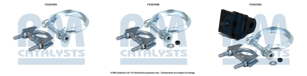 Uitlaat montageset Bm Catalysts FK50249