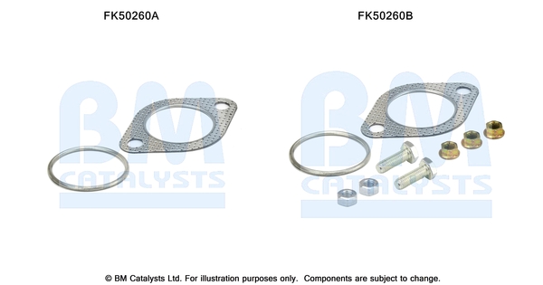 Uitlaat montageset Bm Catalysts FK50260