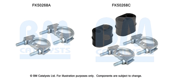 Uitlaat montageset Bm Catalysts FK50268