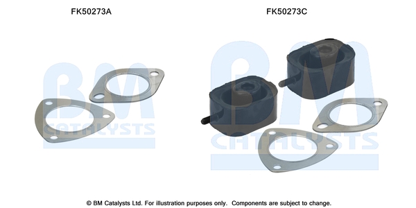 Uitlaat montageset Bm Catalysts FK50273