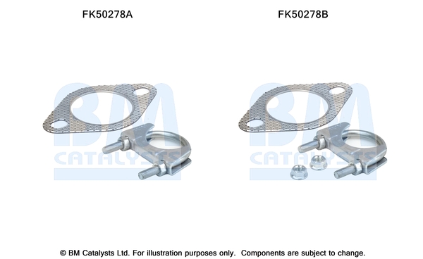 Uitlaat montageset Bm Catalysts FK50278