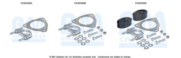 Uitlaat montageset Bm Catalysts FK50309