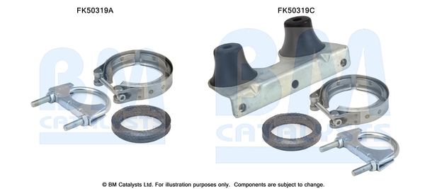 Uitlaat montageset Bm Catalysts FK50319