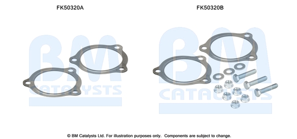 Uitlaat montageset Bm Catalysts FK50320