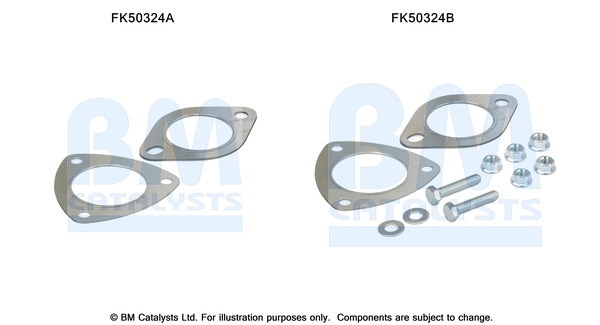 Uitlaat montageset Bm Catalysts FK50324