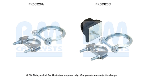 Uitlaat montageset Bm Catalysts FK50326