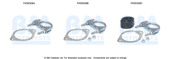 Uitlaat montageset Bm Catalysts FK50328