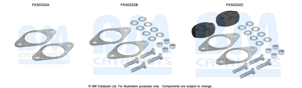 Uitlaat montageset Bm Catalysts FK50332