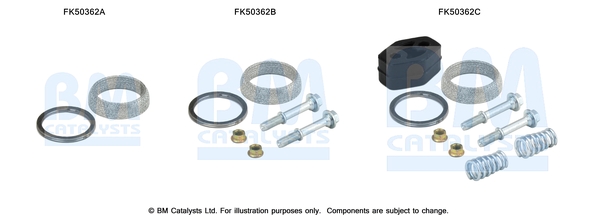 Uitlaat montageset Bm Catalysts FK50362