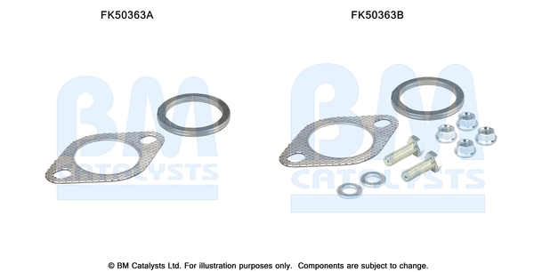 Uitlaat montageset Bm Catalysts FK50363