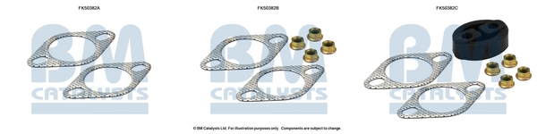 Uitlaat montageset Bm Catalysts FK50382