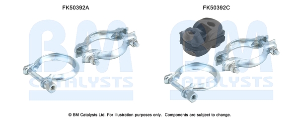 Uitlaat montageset Bm Catalysts FK50392