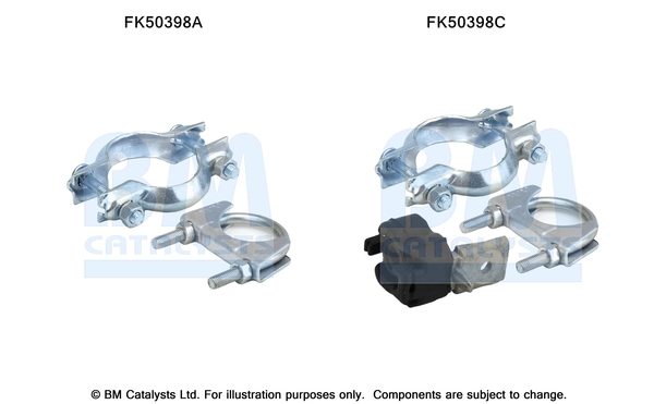 Uitlaat montageset Bm Catalysts FK50398