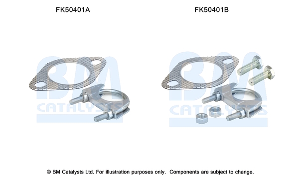 Uitlaat montageset Bm Catalysts FK50401