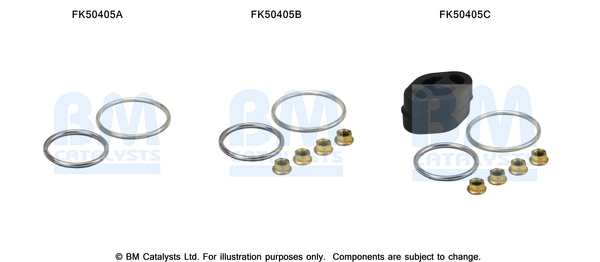 Uitlaat montageset Bm Catalysts FK50405