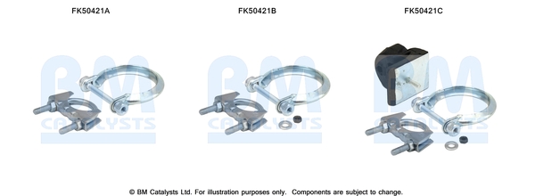 Uitlaat montageset Bm Catalysts FK50421