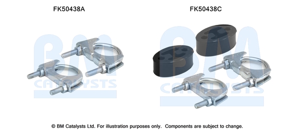 Uitlaat montageset Bm Catalysts FK50438