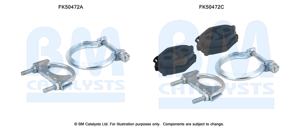 Uitlaat montageset Bm Catalysts FK50472