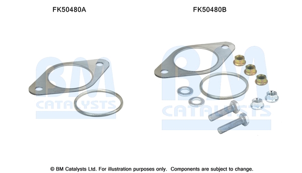 Uitlaat montageset Bm Catalysts FK50480