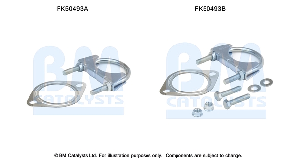 Uitlaat montageset Bm Catalysts FK50493