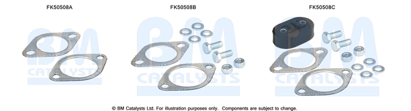 Uitlaat montageset Bm Catalysts FK50508