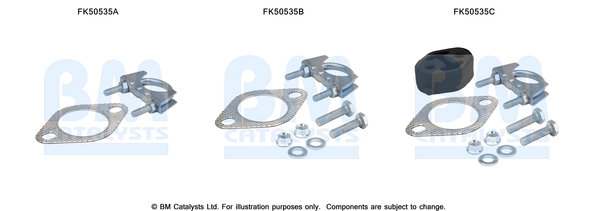 Uitlaat montageset Bm Catalysts FK50535