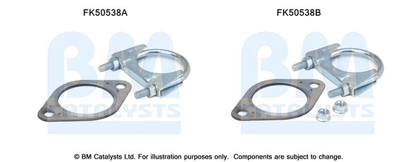 Uitlaat montageset Bm Catalysts FK50538