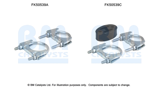 Uitlaat montageset Bm Catalysts FK50539