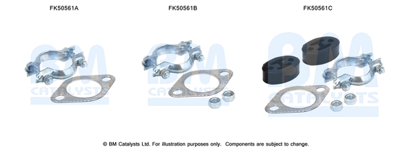 Uitlaat montageset Bm Catalysts FK50561