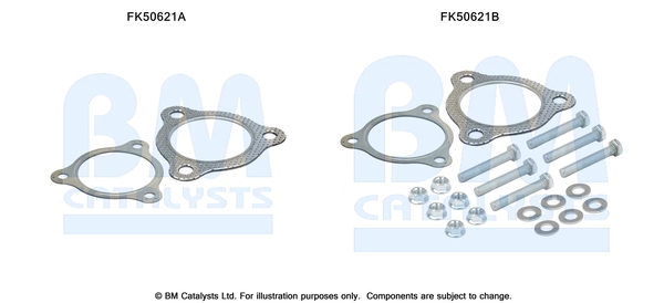 Uitlaat montageset Bm Catalysts FK50621