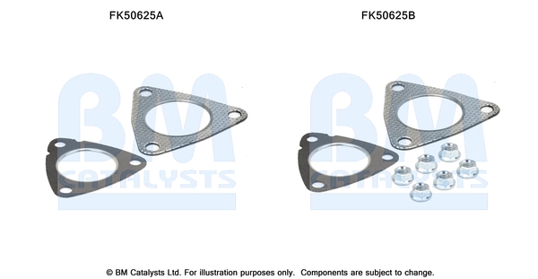 Uitlaat montageset Bm Catalysts FK50625