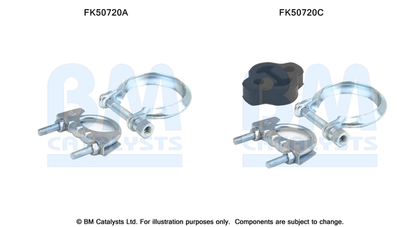 Uitlaat montageset Bm Catalysts FK50720