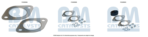 Uitlaat montageset Bm Catalysts FK50958