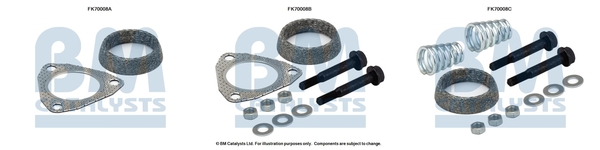 Uitlaat montageset Bm Catalysts FK70008