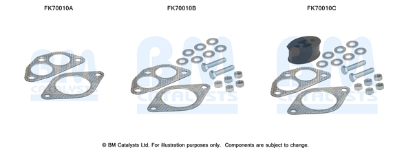 Uitlaat montageset Bm Catalysts FK70010