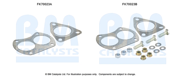 Uitlaat montageset Bm Catalysts FK70023