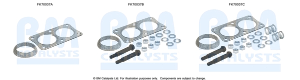 Uitlaat montageset Bm Catalysts FK70037